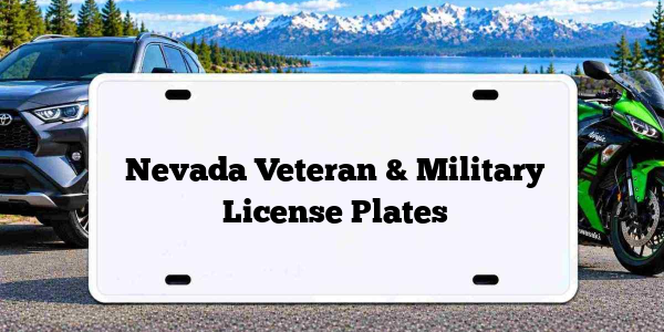 Nevada Veteran & Military License Plates